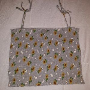 Sunflower crop top
